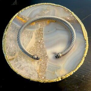 David Yurman Silver Cable Bracelet - worn once